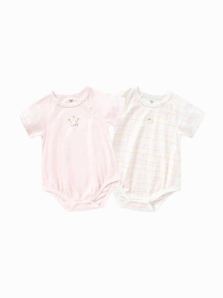 Balabala Newborn Two-Pack Cotton Baby Rompers