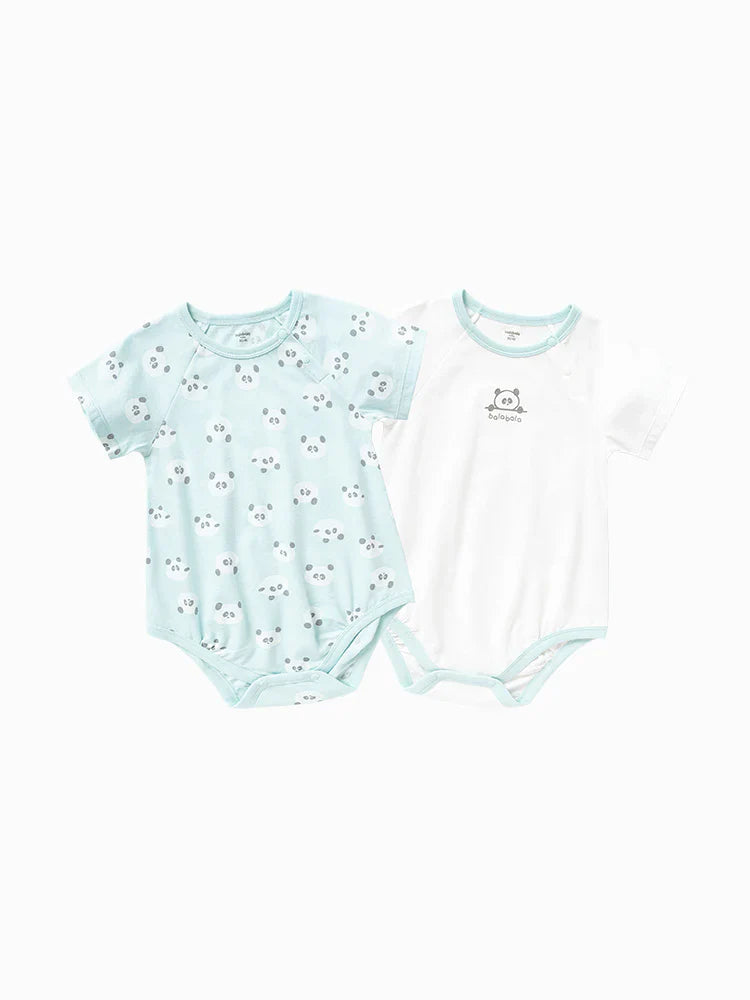 Balabala Newborn Two-Pack Cotton Baby Rompers