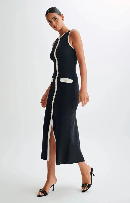 WOMEN FASHION LONG MAXI KNIT DRESS