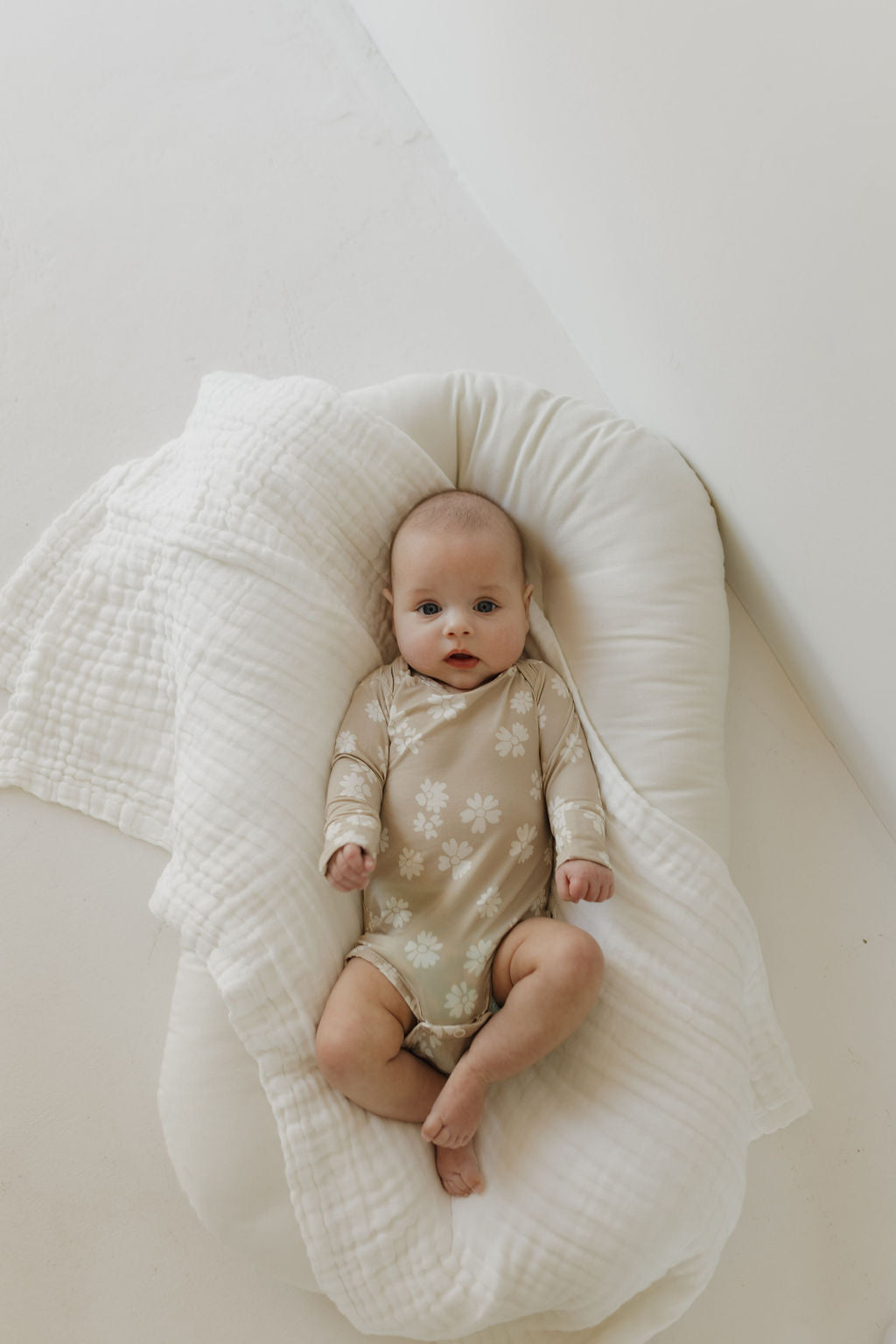 Long Sleeve Bamboo Snapsuit | Lazy Daisy