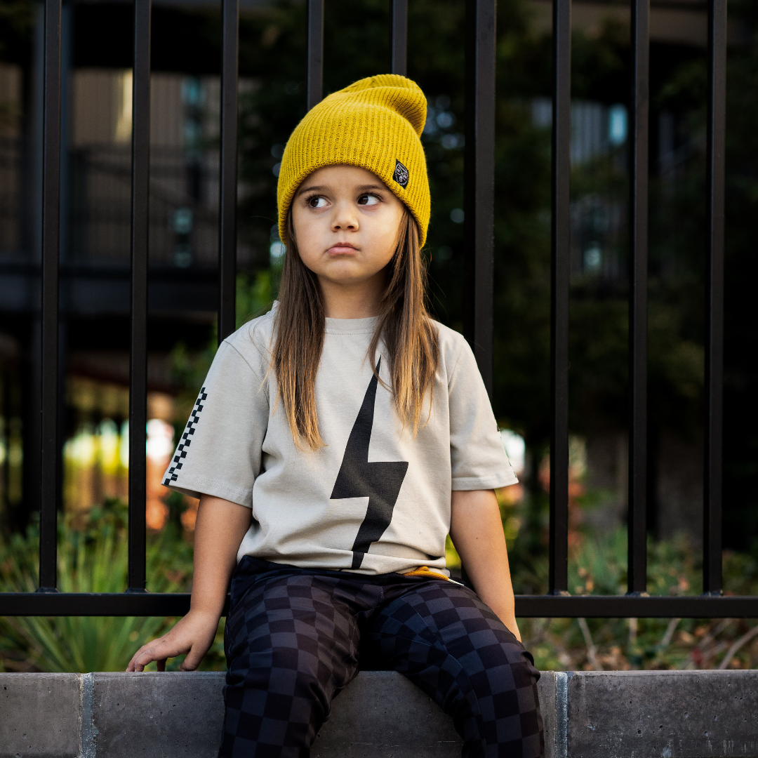 LIMITED EDITION SPARK SHORT SLEEVE RACER TEE - VINTAGE GRAY