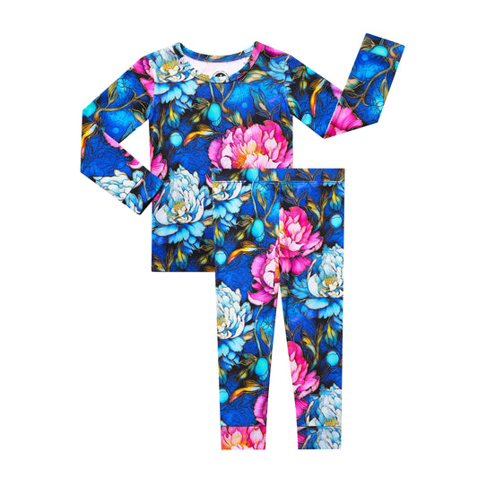 Neon Blooms Long Sleeve PJ's BDLJ