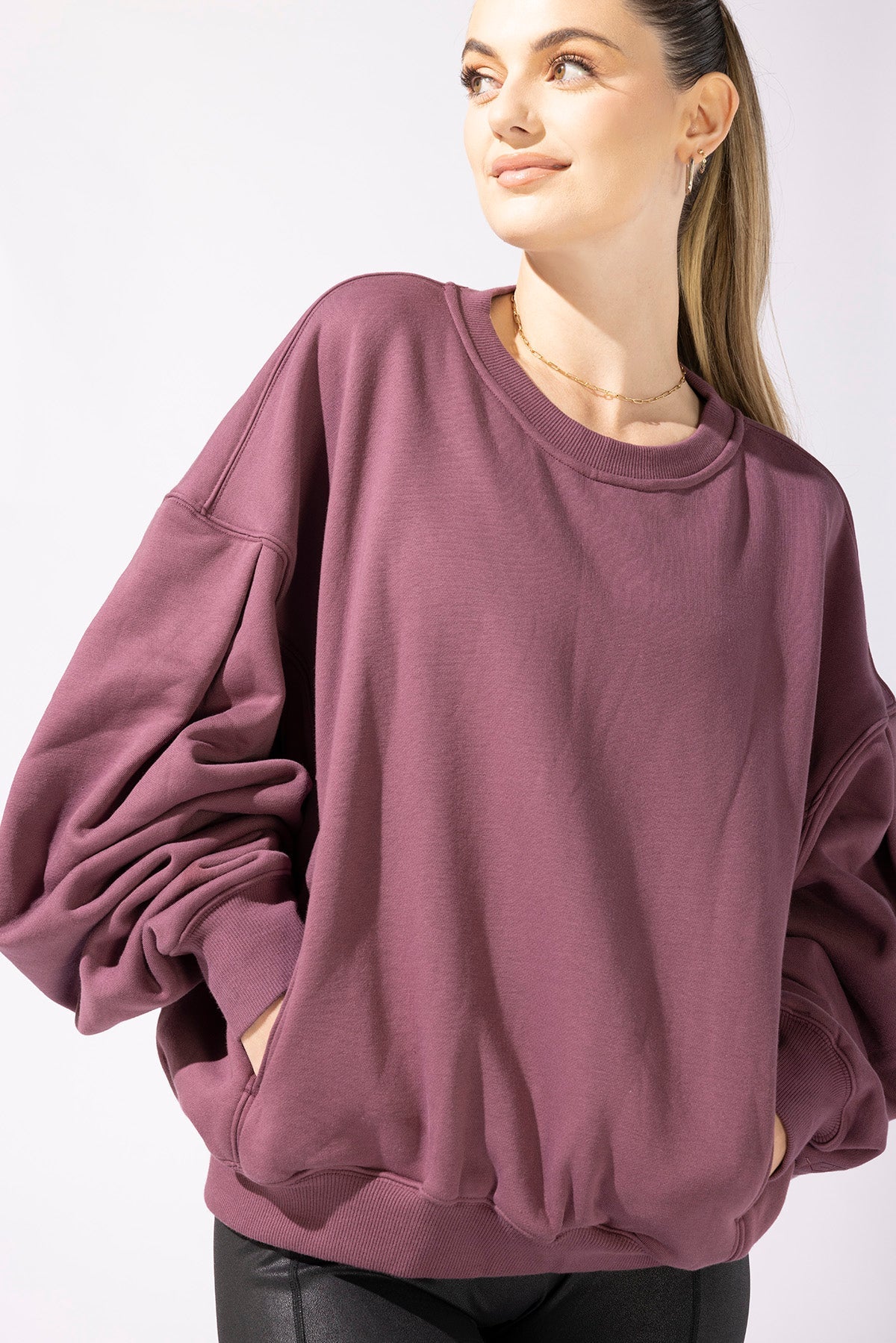 Brunch Sweater - Merlot