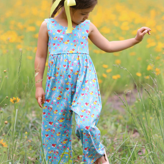 Boho Floral Bamboo Romper