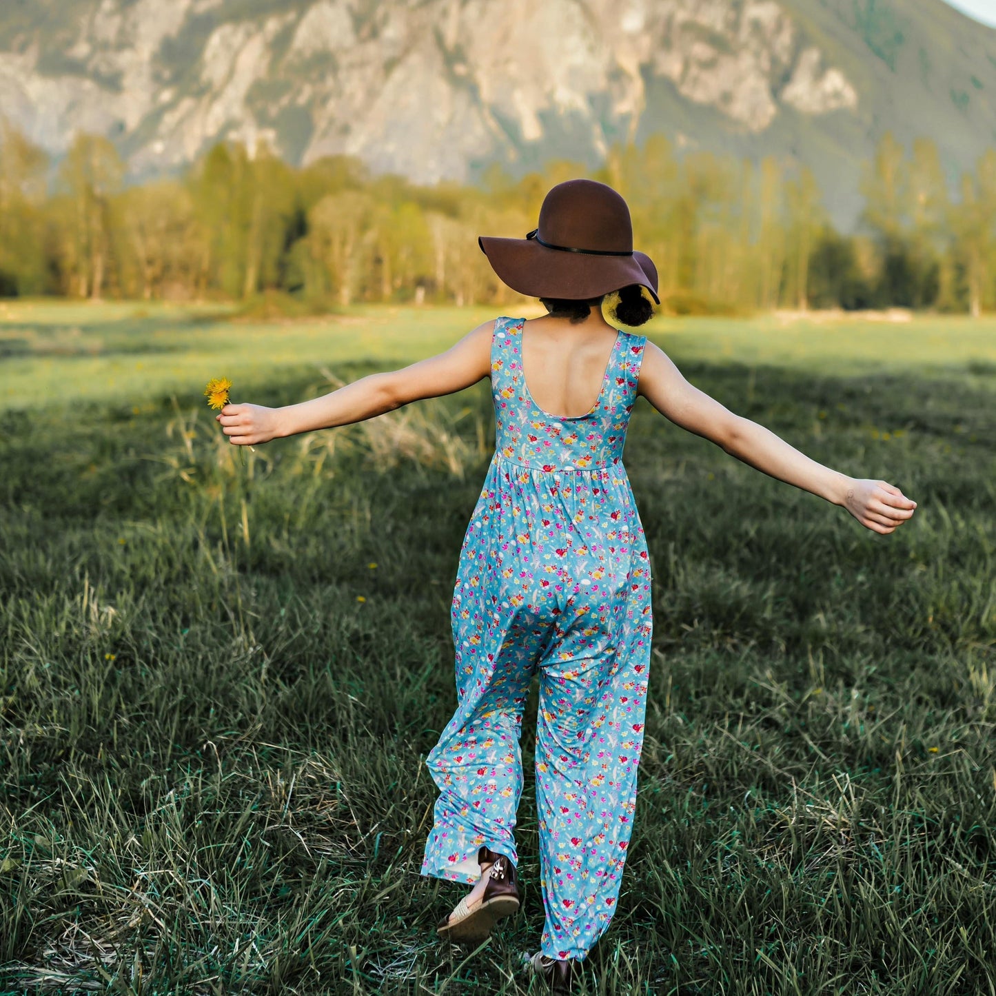 Boho Floral Bamboo Romper