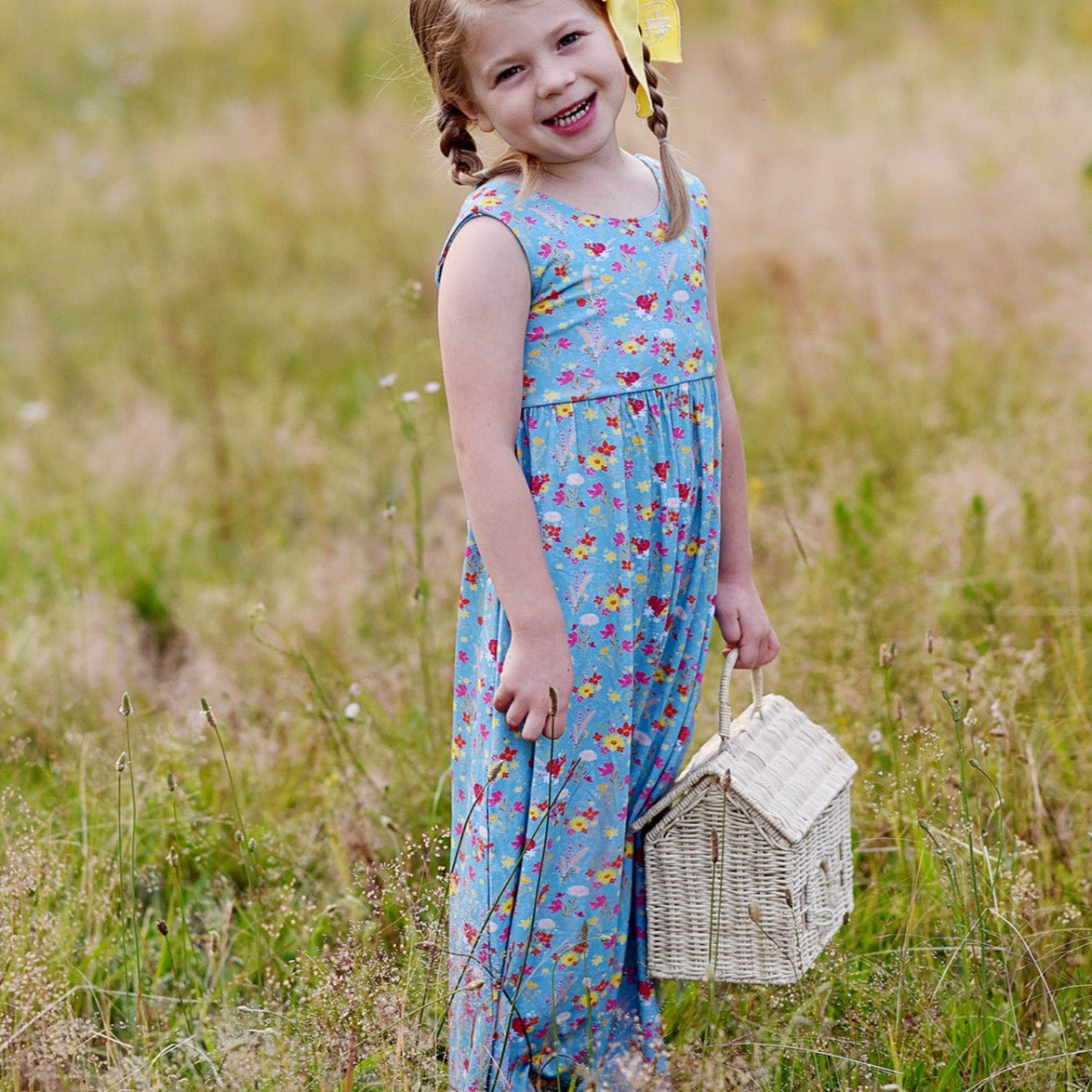 Boho Floral Bamboo Romper