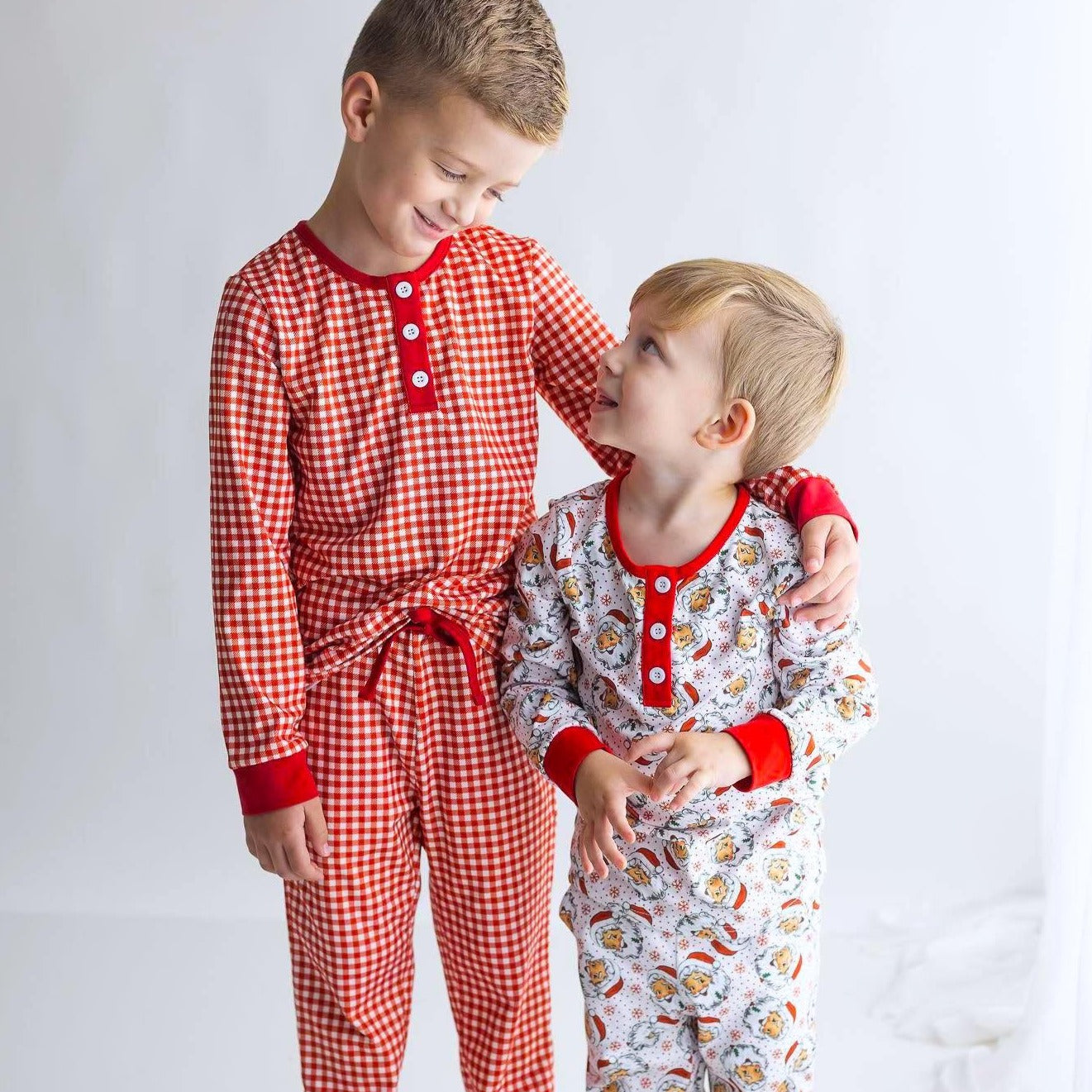 Red Gingham Kids Unisex (sizes 2-4)