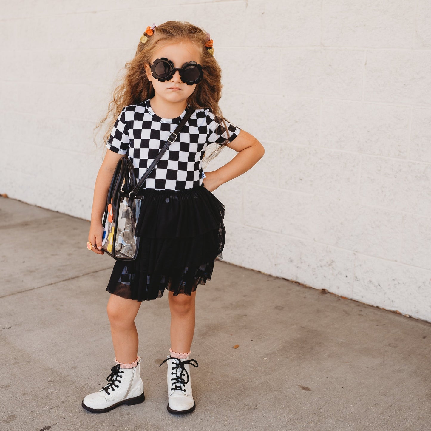 OREO CHECKERS DREAM TUTU DRESS