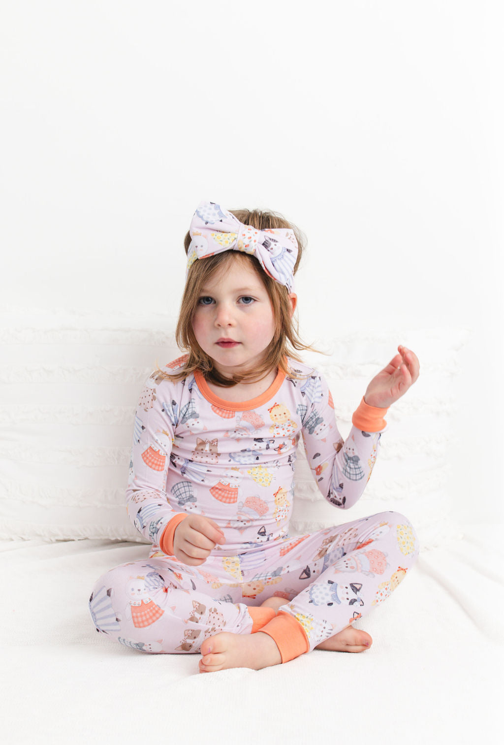 Whiskers (Pink) Long Sleeve PJ's BDLJ