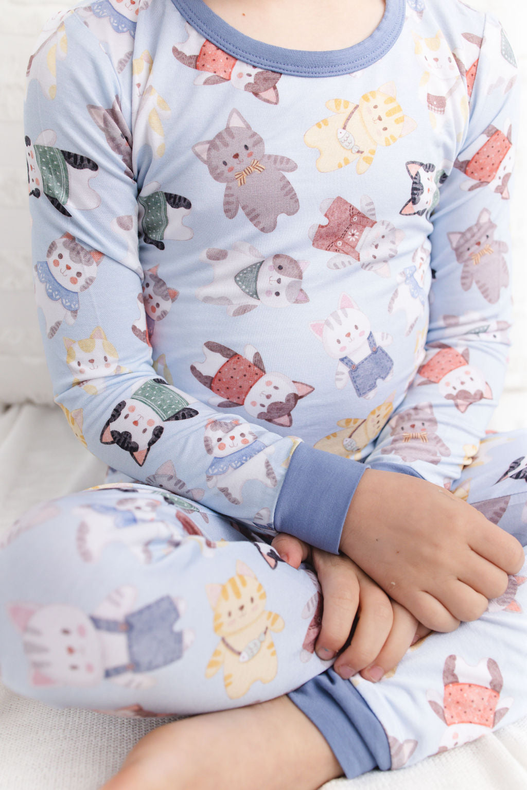 Whiskers (Blue) Long Sleeve PJ's BDLJ