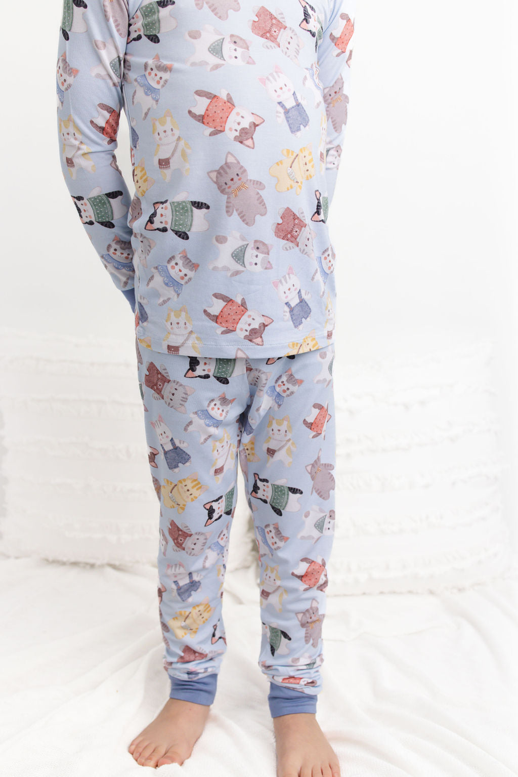 Whiskers (Blue) Long Sleeve PJ's BDLJ