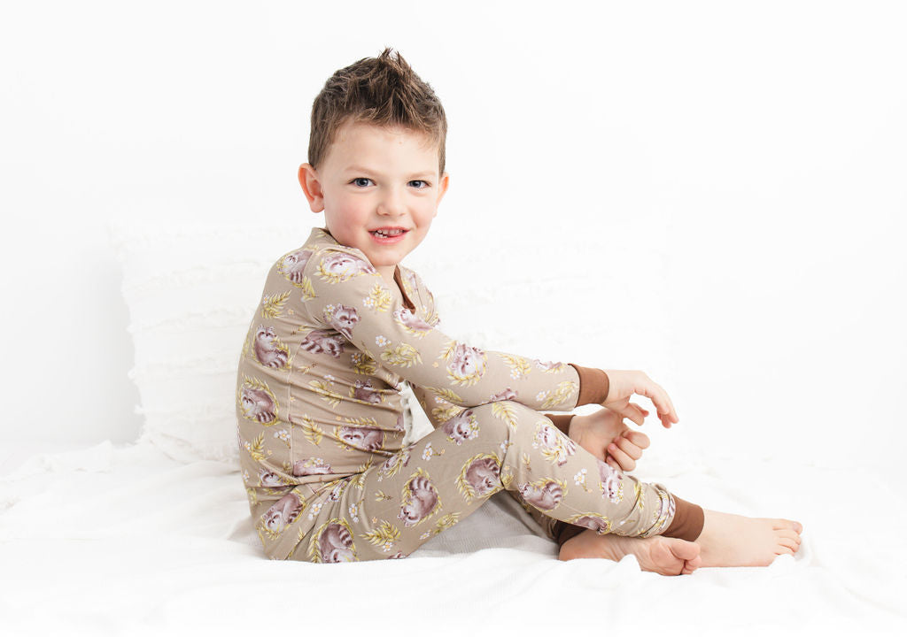 Raccoon Rascals Long Sleeve PJ's BDLJ