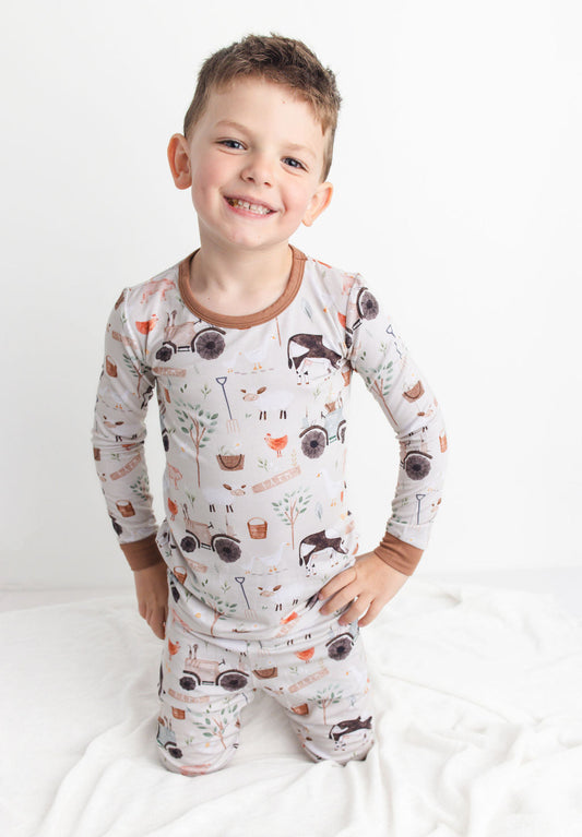 Tractor Ride (Farm) Long Sleeve PJ's BDLJ