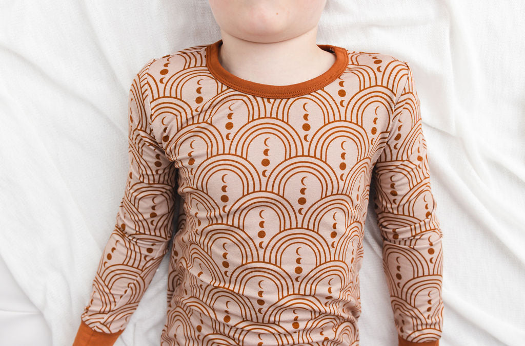 Copper Crescents Long Sleeve PJ's BDLJ