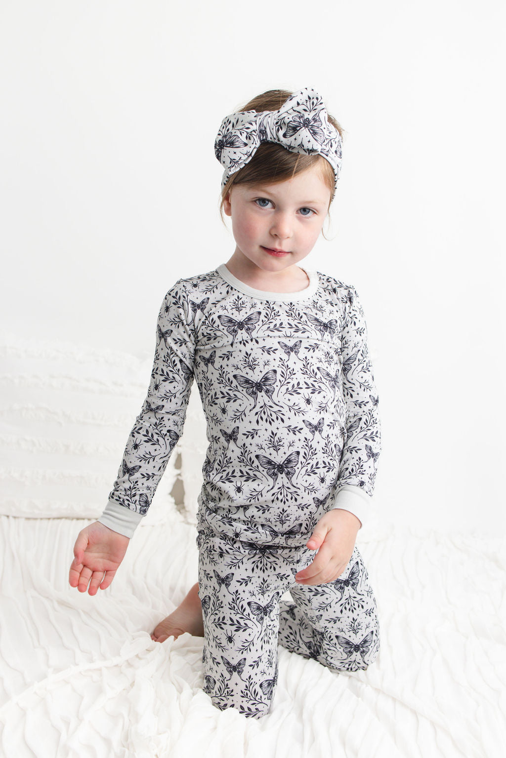 Lunar Dreams (White Butterfly) Long Sleeve PJ's BDLJ