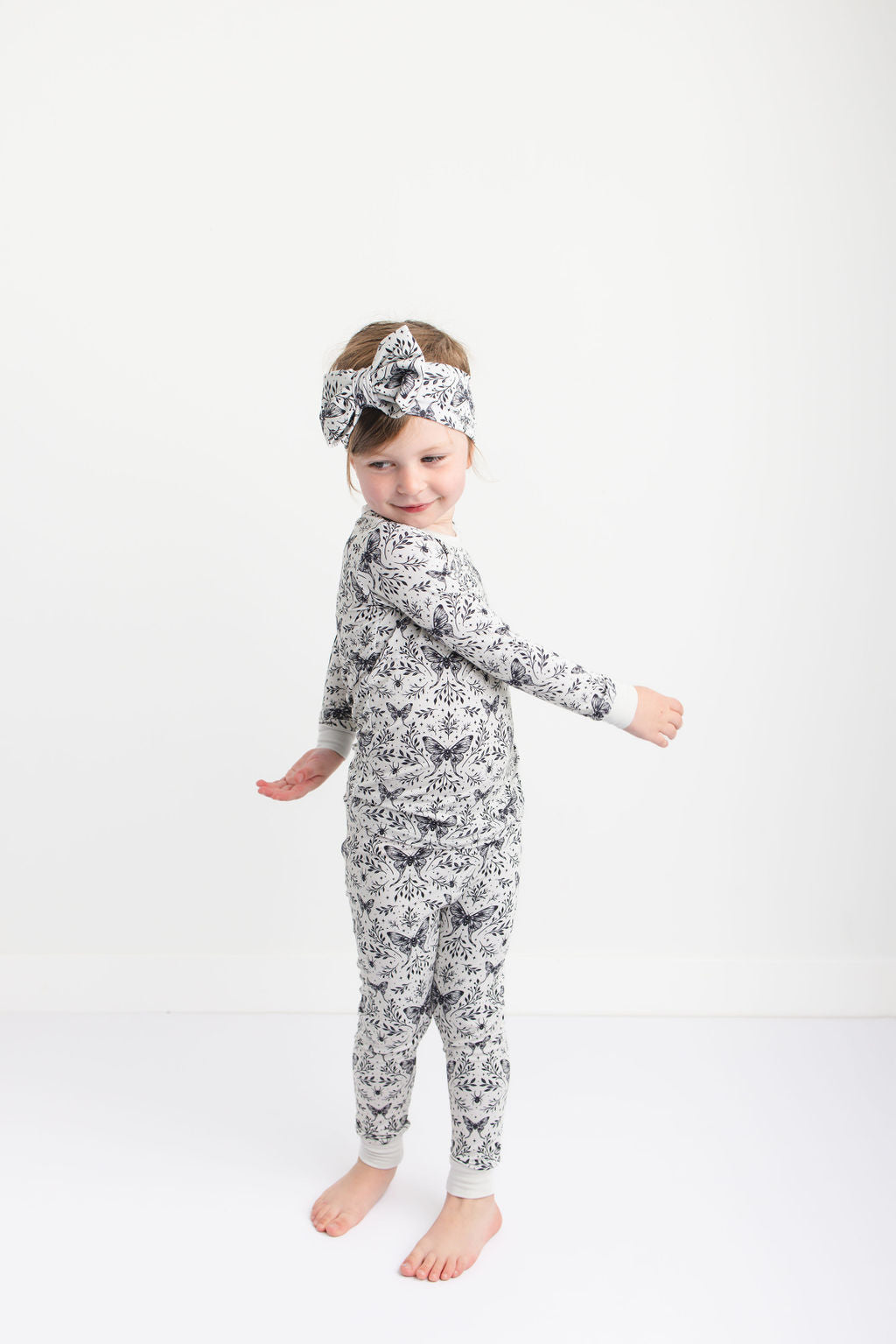 Lunar Dreams (White Butterfly) Long Sleeve PJ's BDLJ