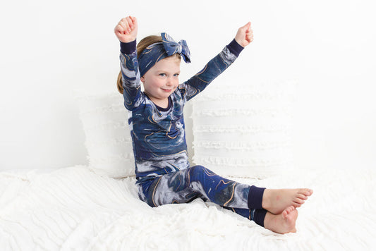 Marbleous Night Long Sleeve PJ's BDLJ