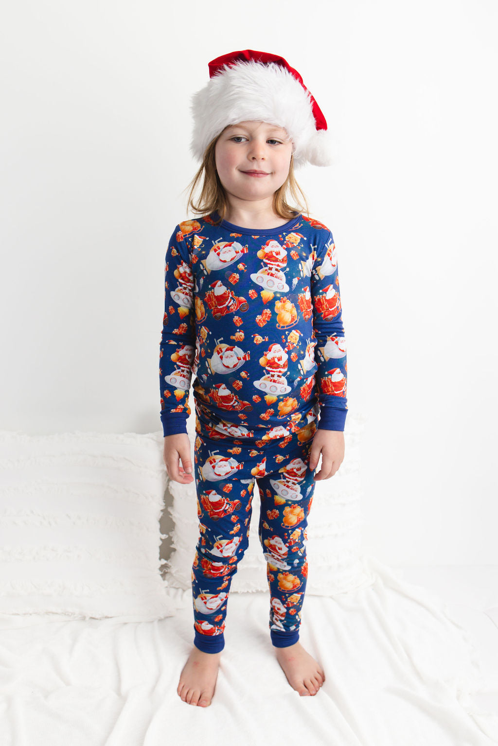 Tis the Sea-Sun (Santa) Long Sleeve PJ's BDLJ