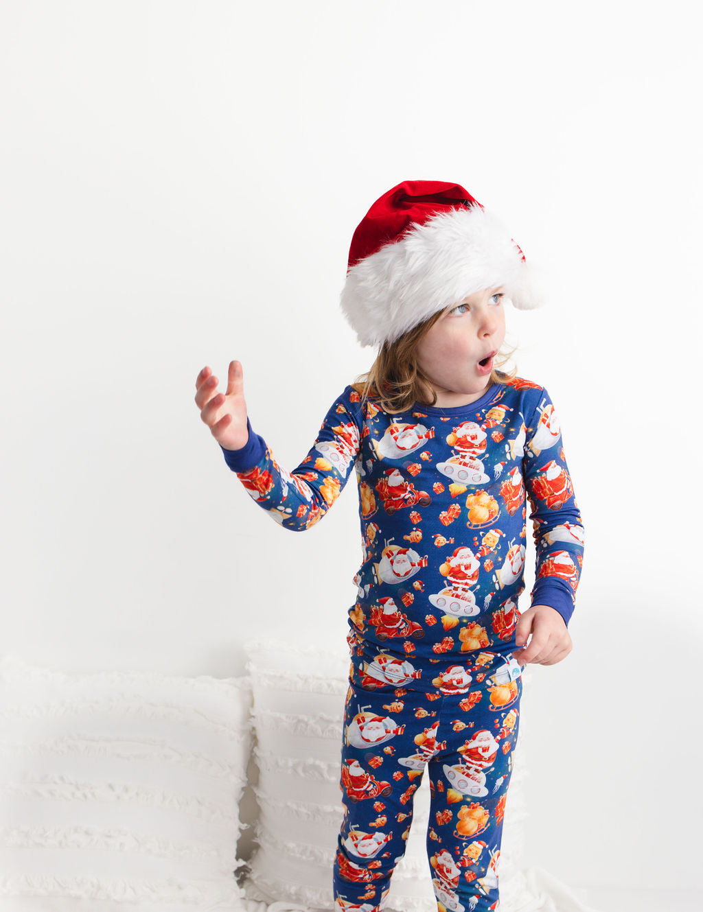 Tis the Sea-Sun (Santa) Long Sleeve PJ's BDLJ