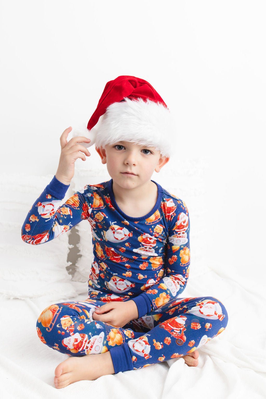 Tis the Sea-Sun (Santa) Long Sleeve PJ's BDLJ