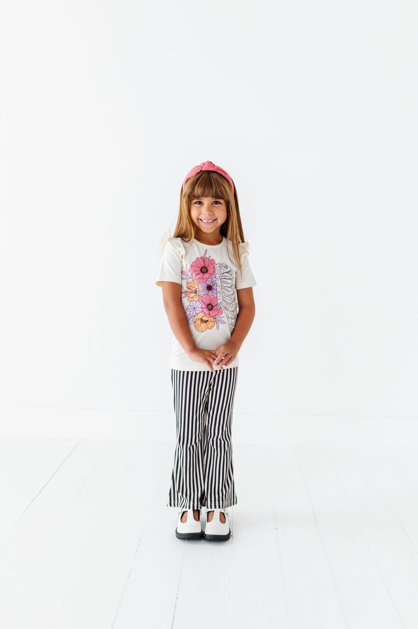 Vertical Black + White Stripe | RIB FLARES (8 + 10 yrs ONLY left)