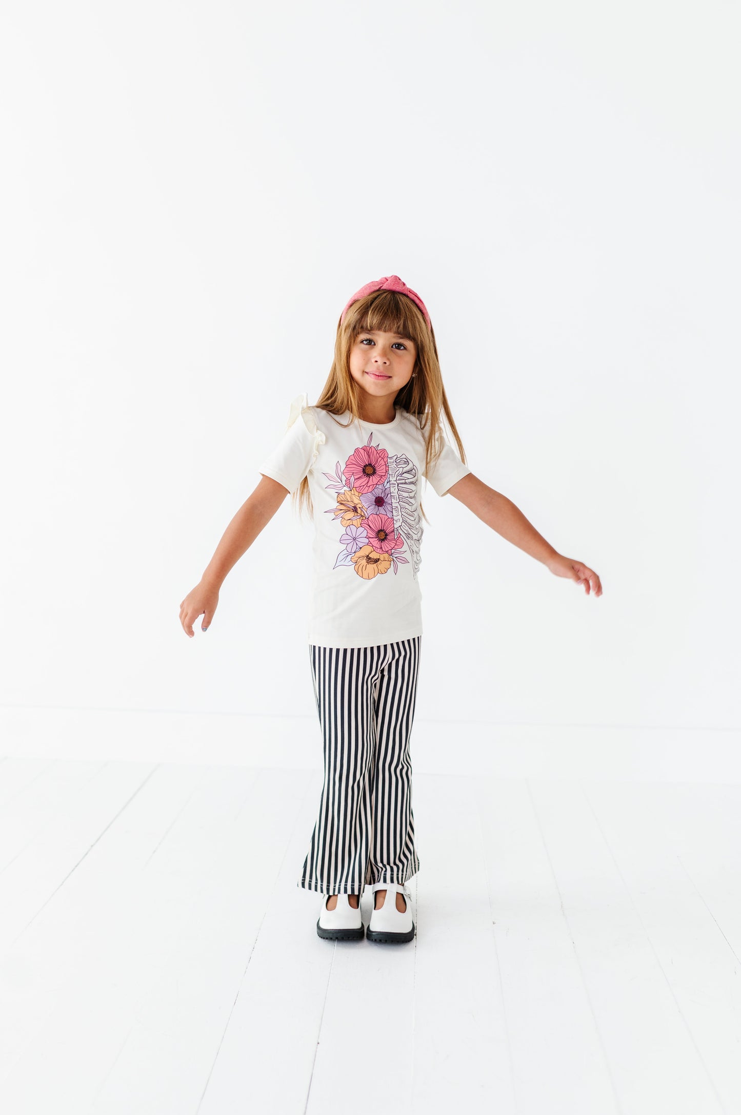 Vertical Black + White Stripe | RIB FLARES (8 + 10 yrs ONLY left)