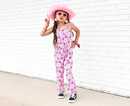 LET'S GO GIRLZzz DREAM SMOCKED JUMPSUIT