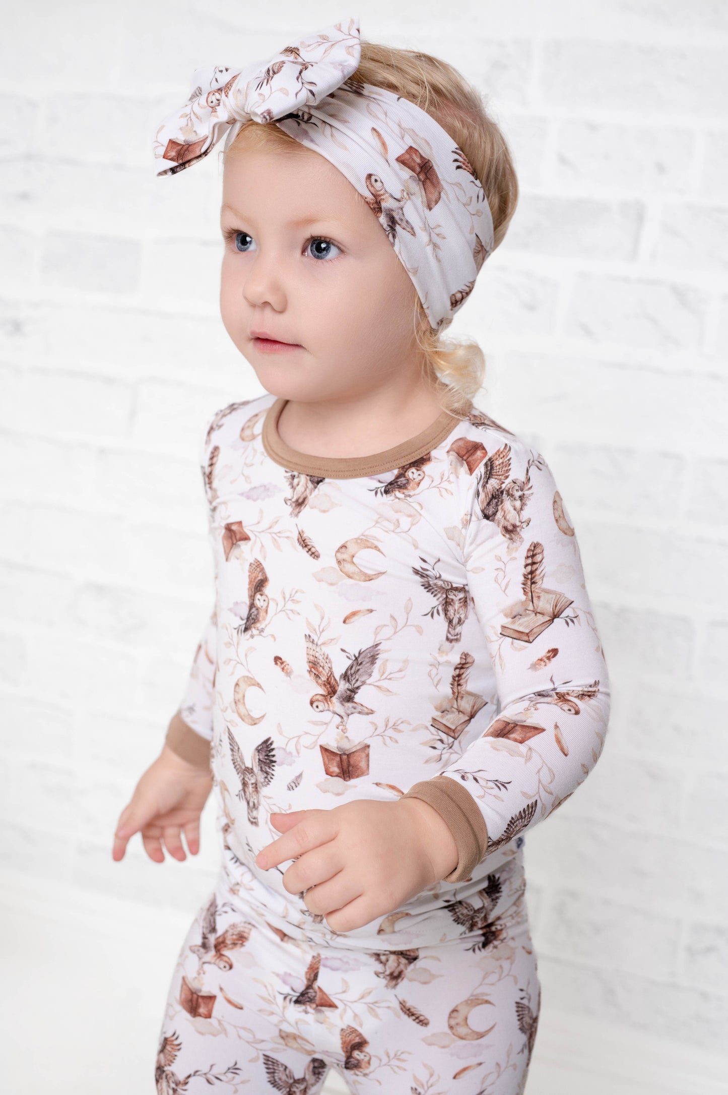 Feathers and Fables（Owl）TENCEL™ Modal Long Sleeve PJ's