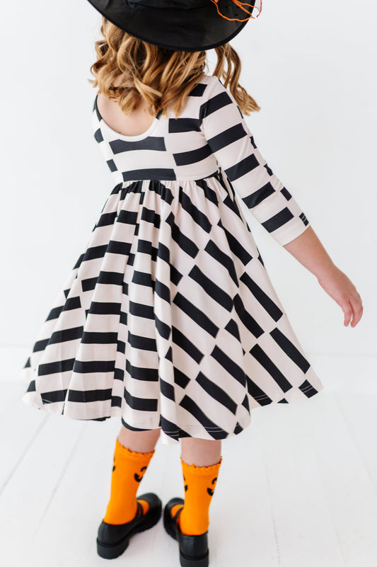 BLACK CHECK | Twirl Dress