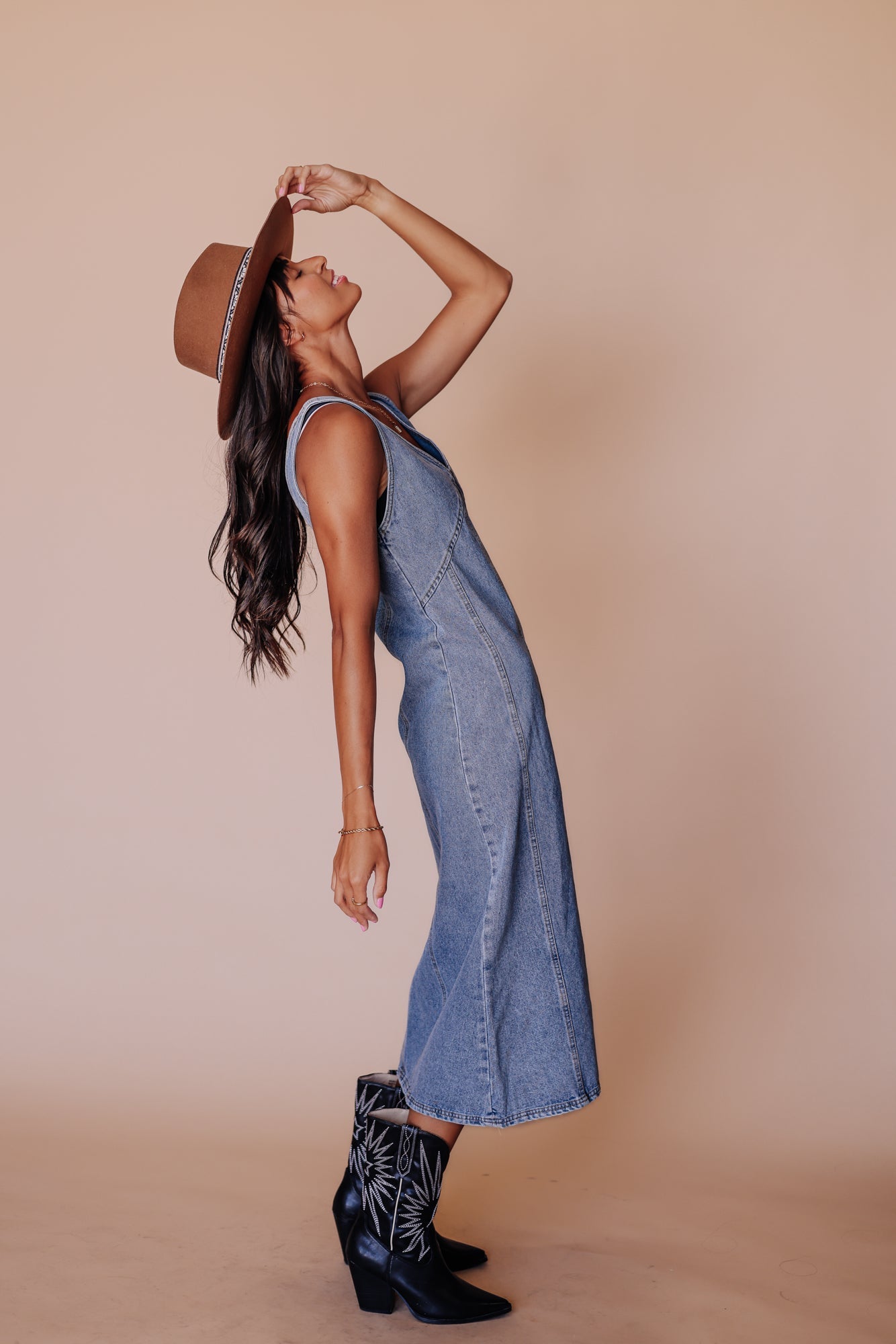 90’s Babe Denim Overall Dress - Mack & Harvie