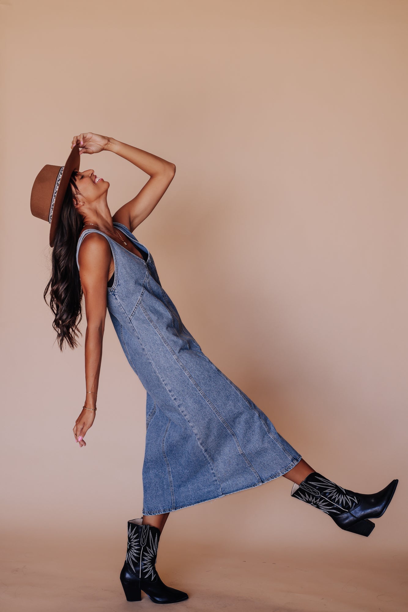 90’s Babe Denim Overall Dress - Mack & Harvie