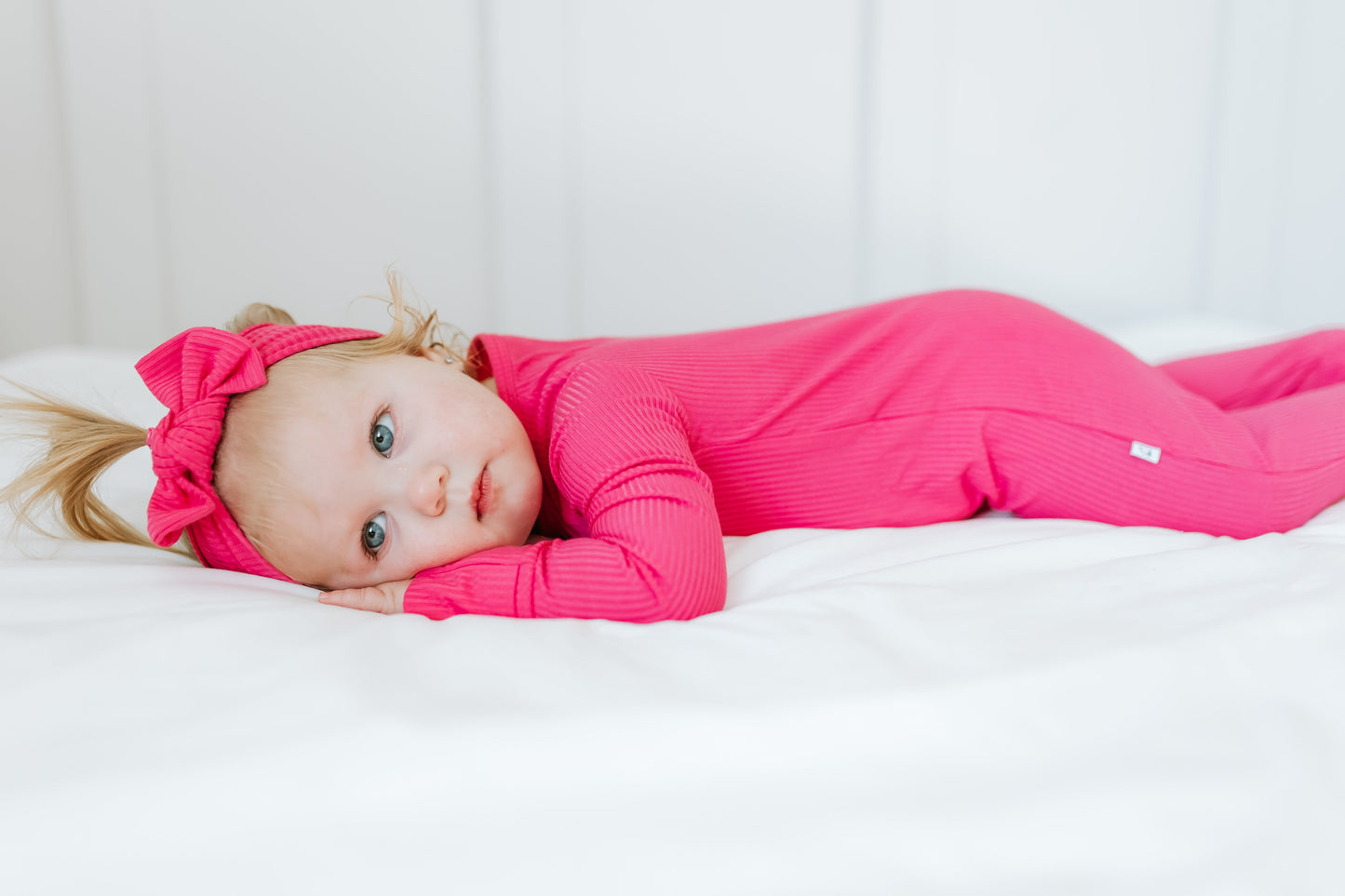 HOT PINK RIB DREAM ROMPER