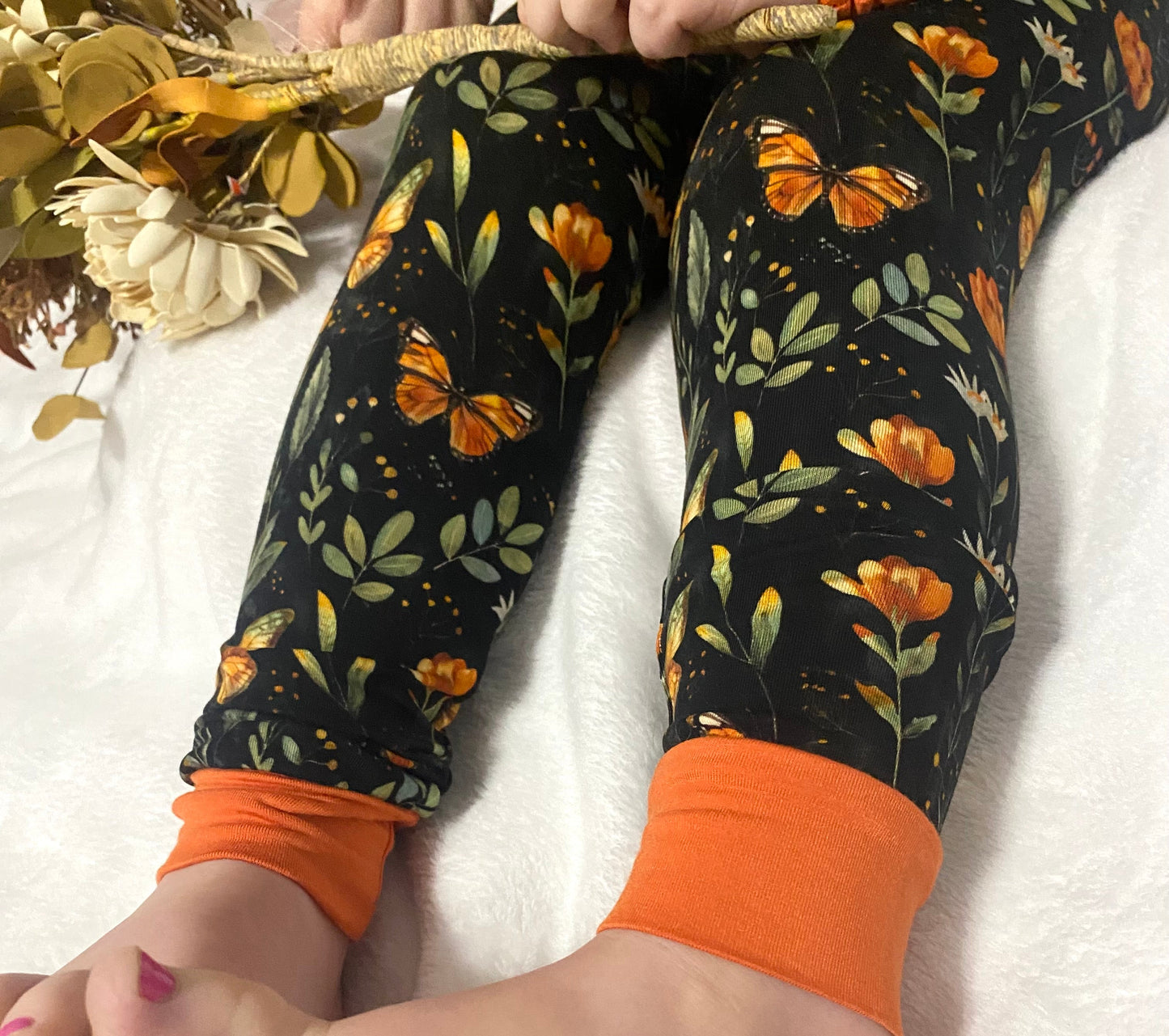 Midnight Monarchs Pajama Set