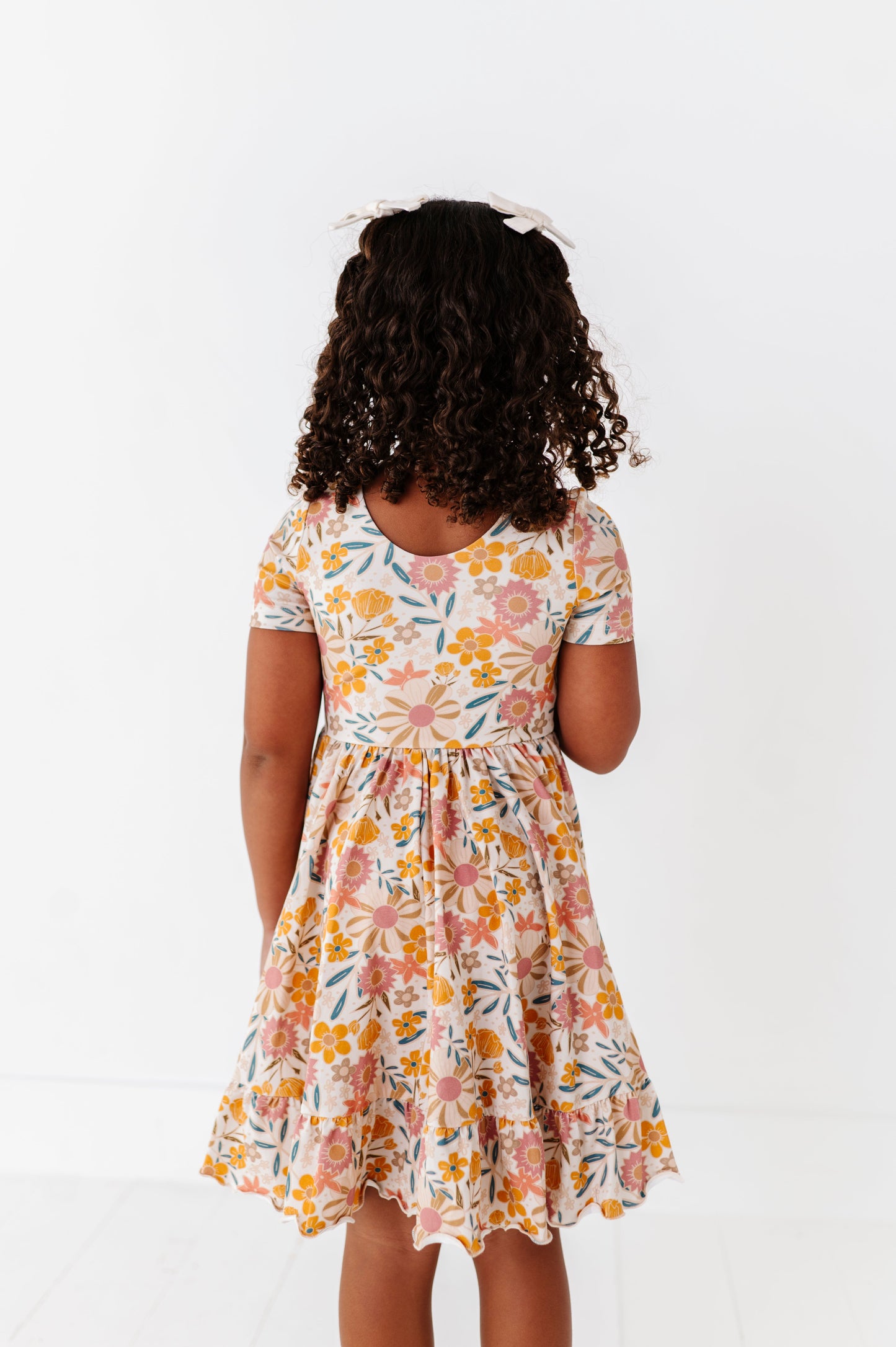 RETRO FLORAL | Collared Twirl Dress