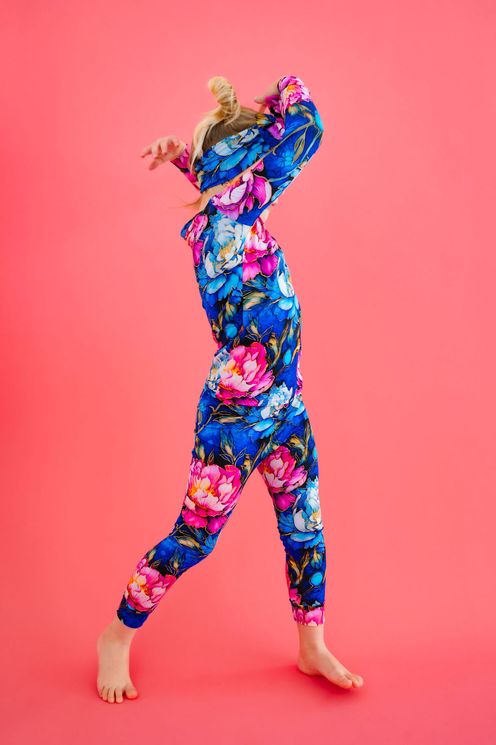 Neon Blooms Long Sleeve PJ's BDLJ