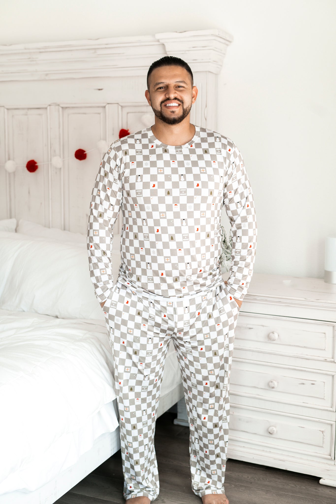 MERRY & BRIGHT CHECKS LONG SLEEVE MEN'S DREAM SET