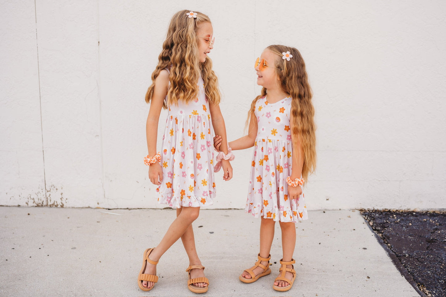 YIN YANG DAISIES DREAM RUFFLE DRESS