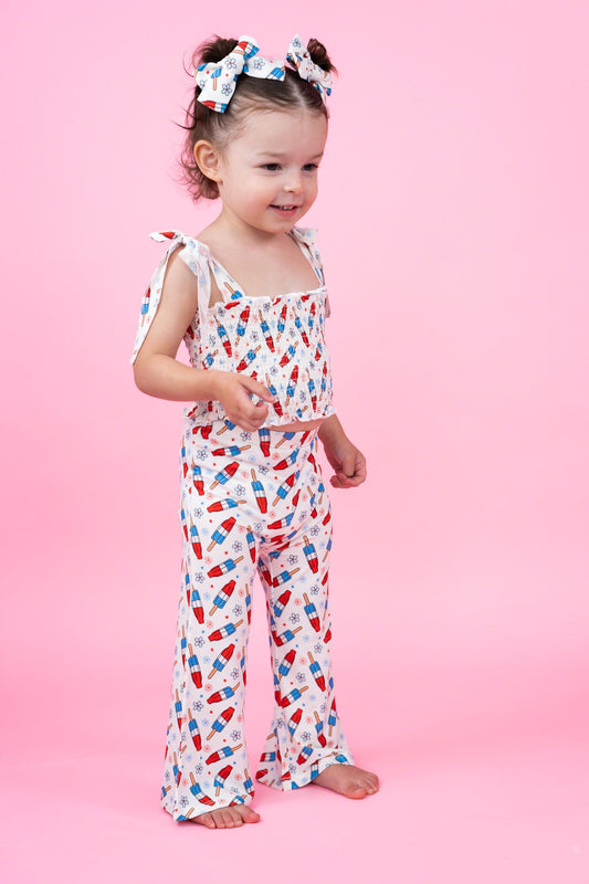 LITTLE MISS FIRECRACKER DREAM SMOCKED FLARE SET