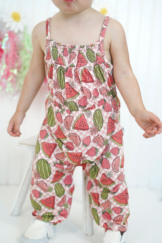 SLICE OF SUMMER DREAM SMOCKED JUMPSUIT