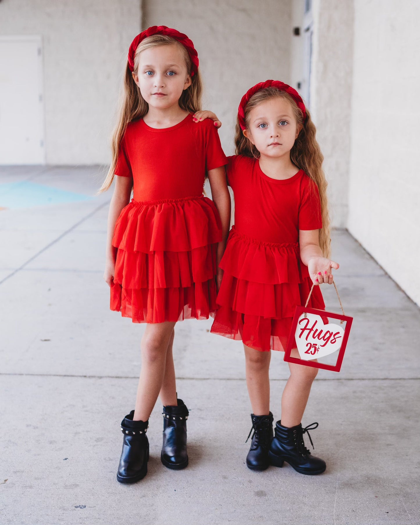 RED RIB DREAM TUTU DRESS