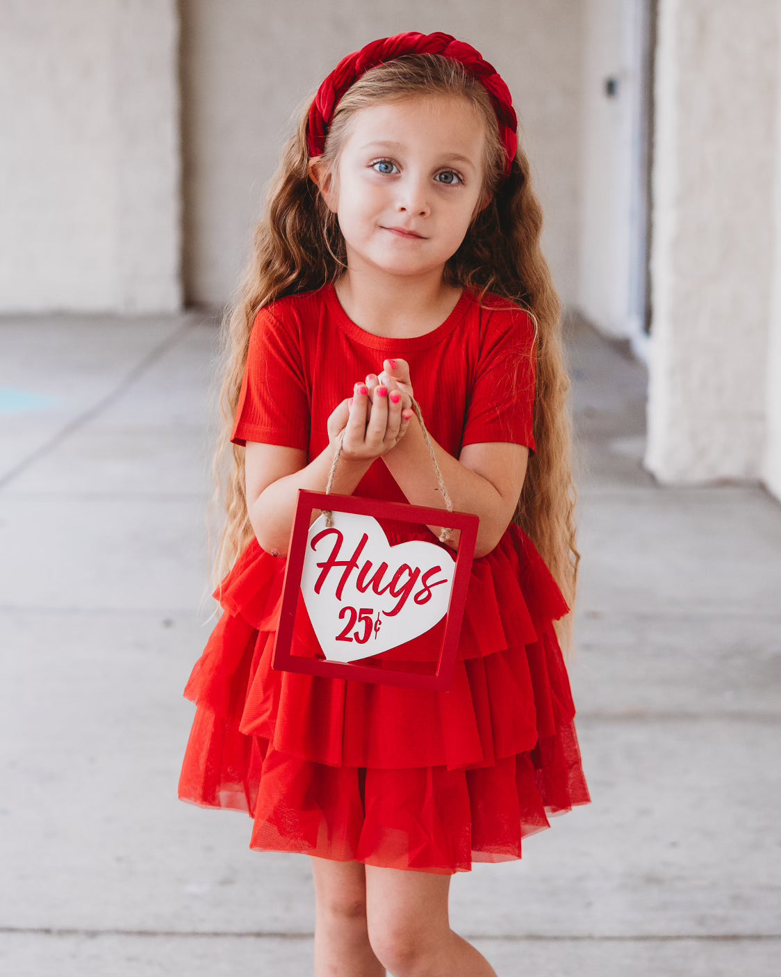 RED RIB DREAM TUTU DRESS