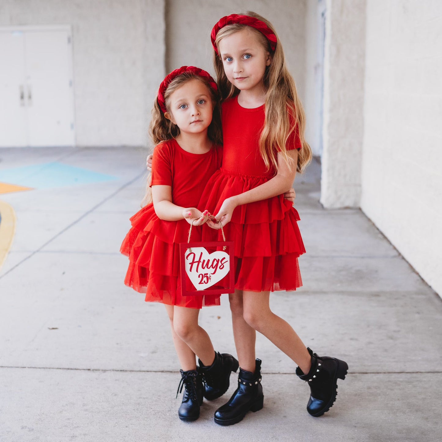 RED RIB DREAM TUTU DRESS