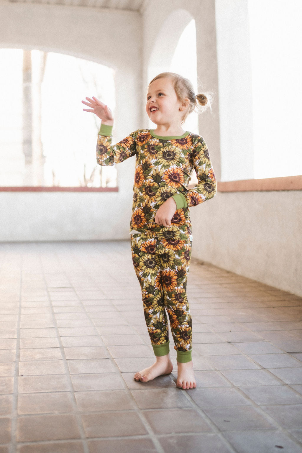 Sunny (Sunflower) Long Sleeve PJ's