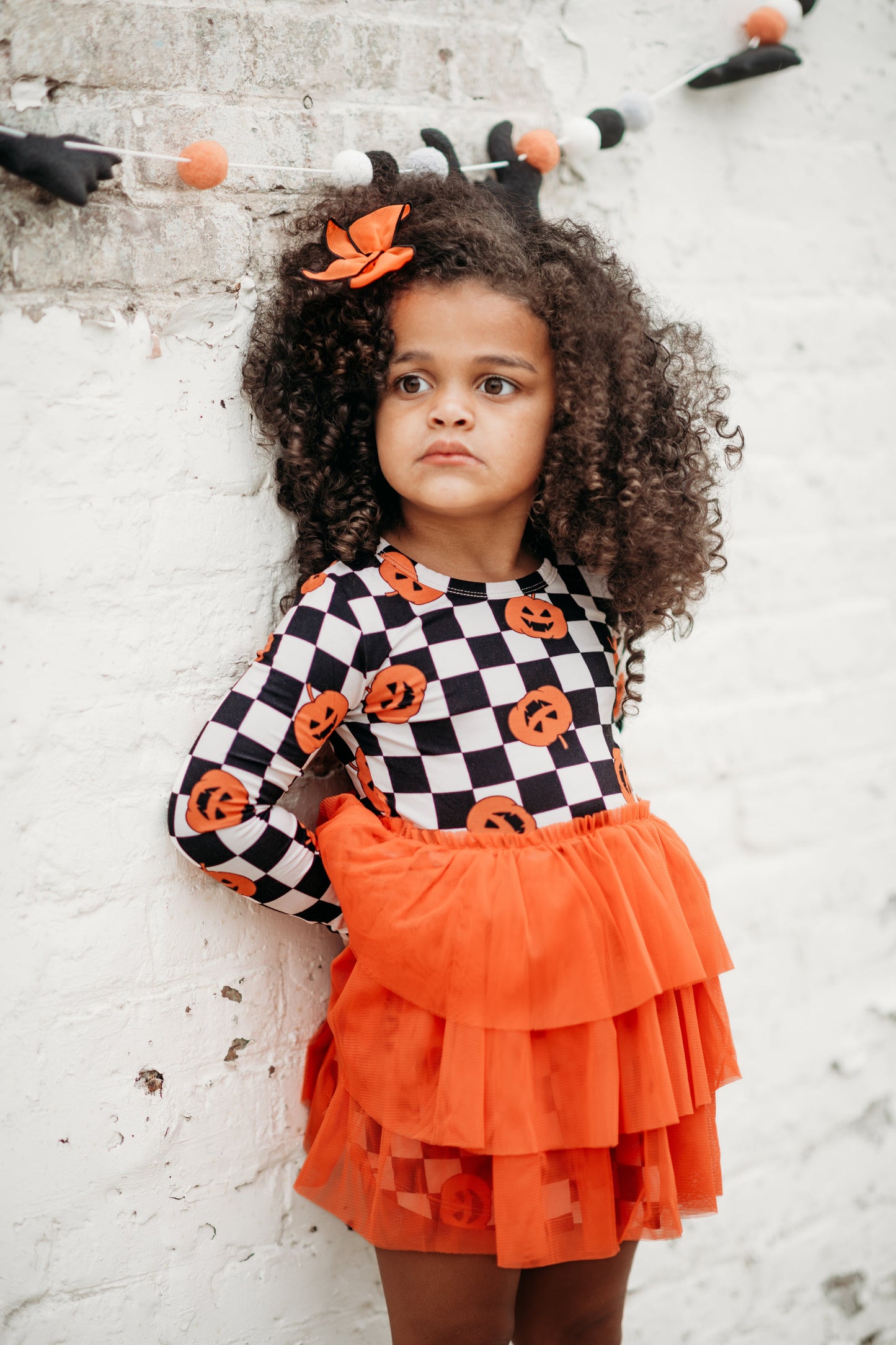 PUMPKIN CHECKMATE DREAM TUTU DRESS