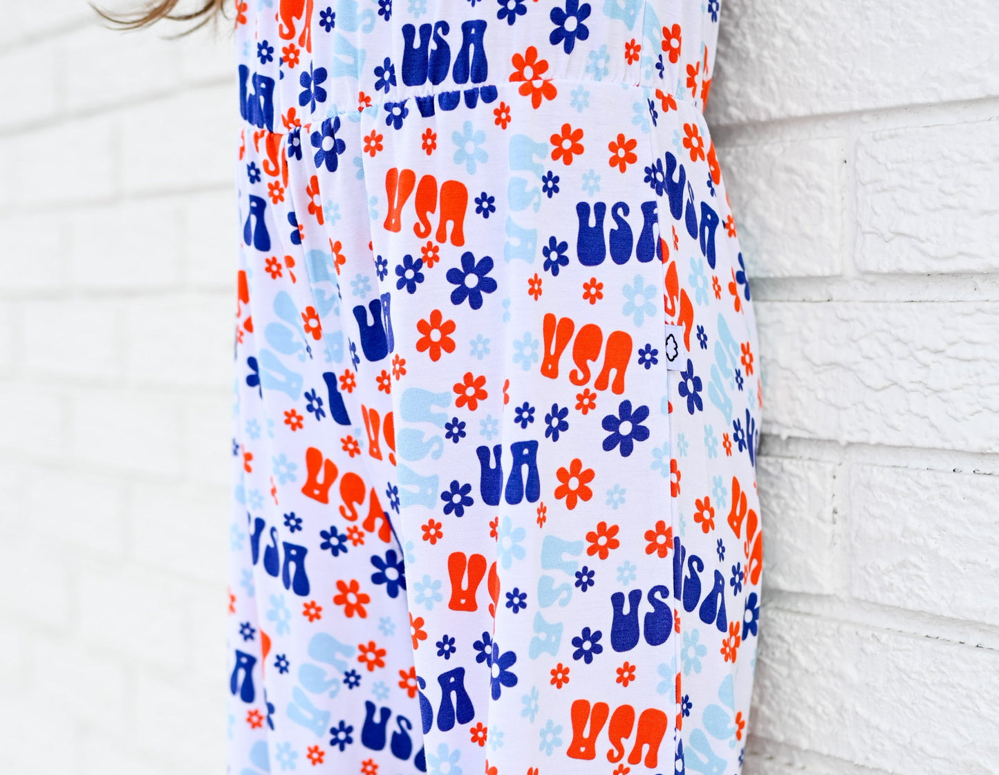 GROOVIN' USA DREAM SMOCKED JUMPSUIT