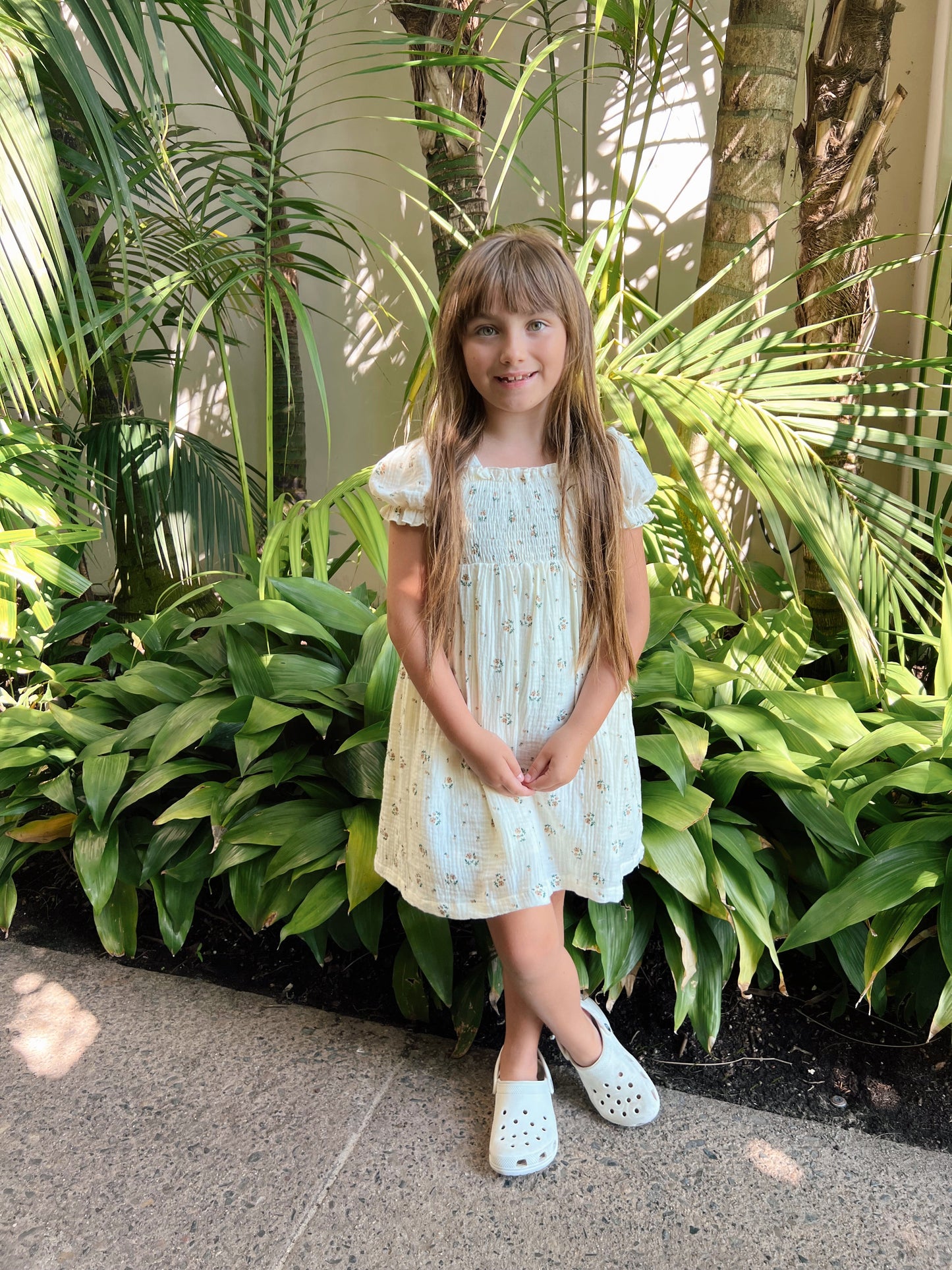 Child & Women's Muslin Dress | Garden Days