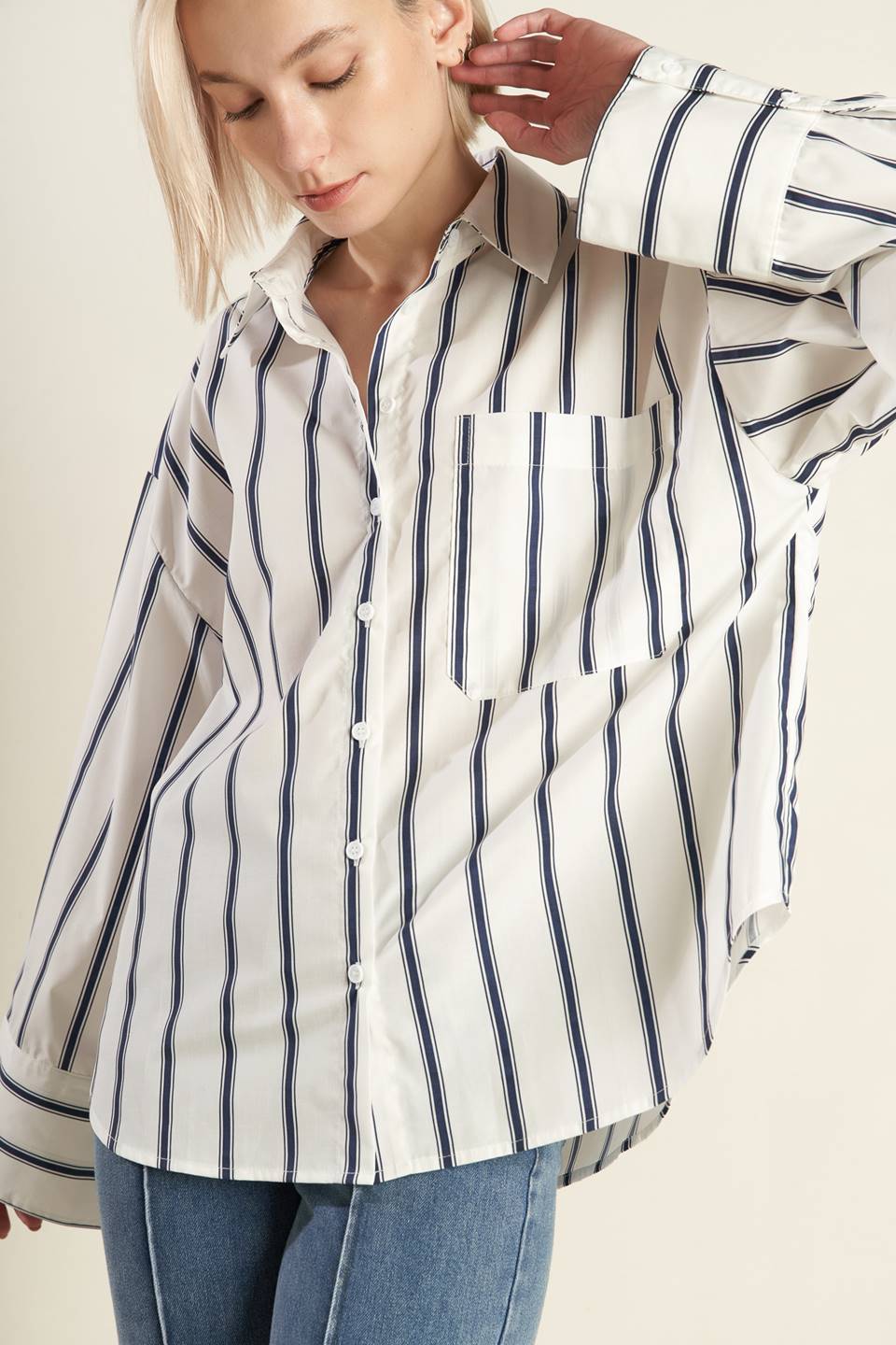 LOST IN PARADISE OVERSIZE WOVEN SHIRT