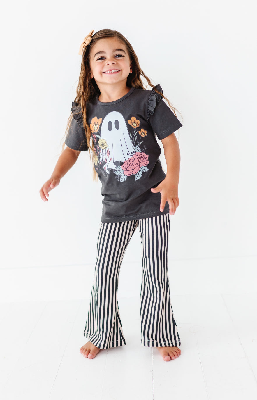 Vertical Black + White Stripe | RIB FLARES (8 + 10 yrs ONLY left)