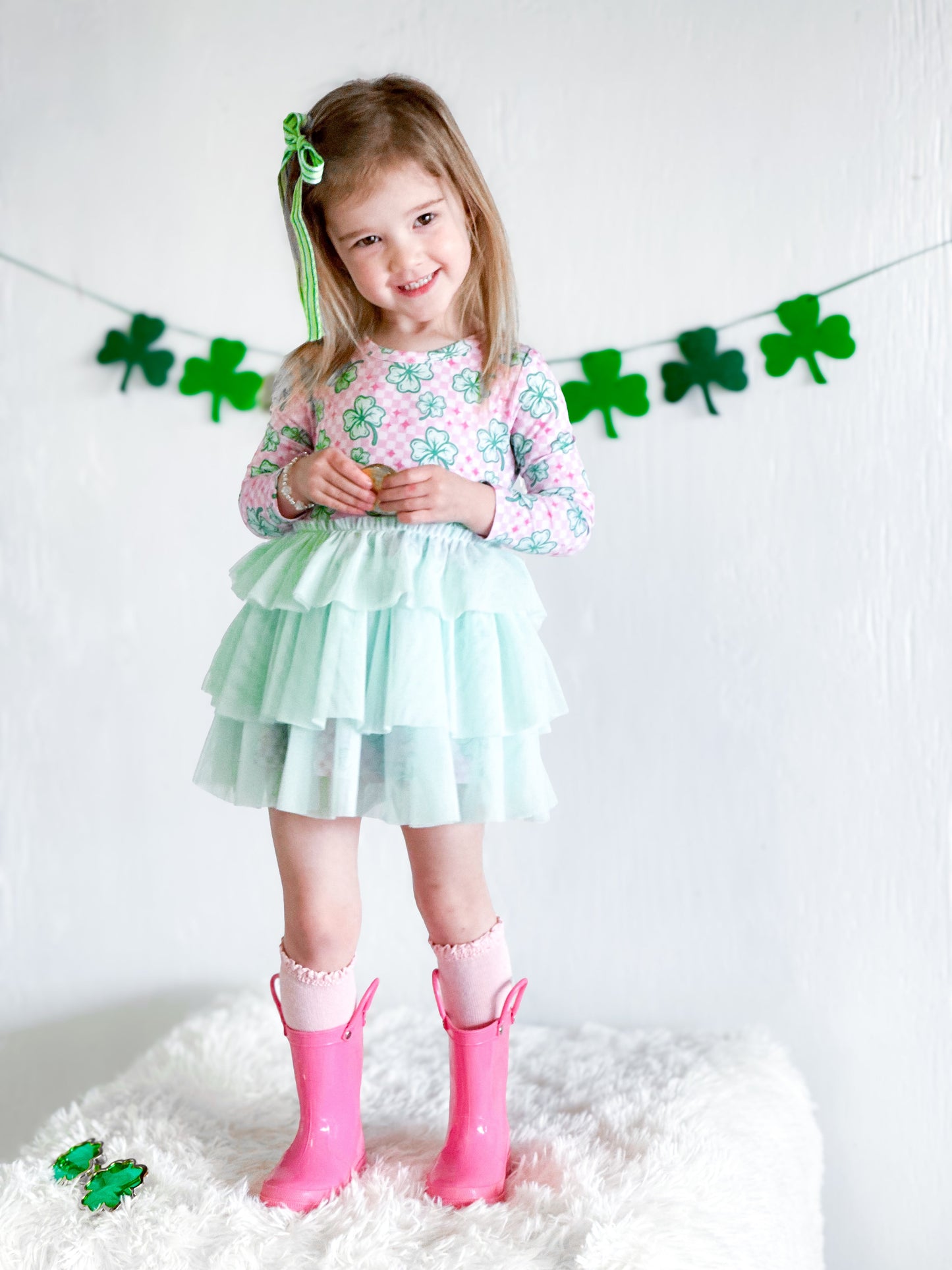 LITTLE MISS SHAMROCK DREAM TUTU DRESS