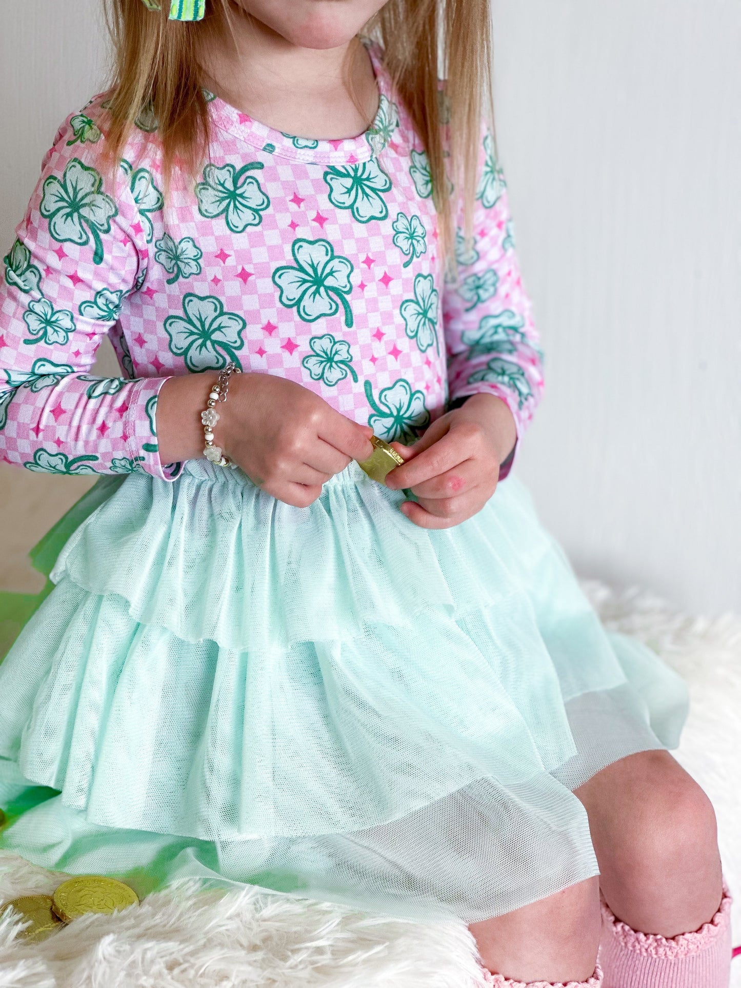 LITTLE MISS SHAMROCK DREAM TUTU DRESS